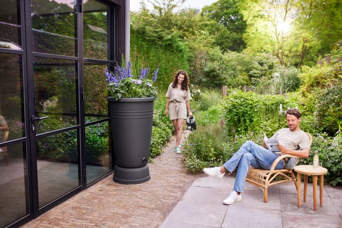 green basics récup d'eau plus 200ltr living noir